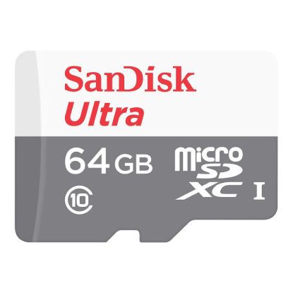 Obrázek SanDisk MicroSDXC karta 64 GB Ultra (R: 100/ W: 100 MB/ s, UHS- I, C10) + adaptér
