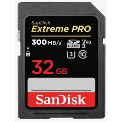 Obrázek SanDisk SDHC karta 32 GB Extreme PRO (300 MB/ s, Class 10, UHS- II U3 V90)