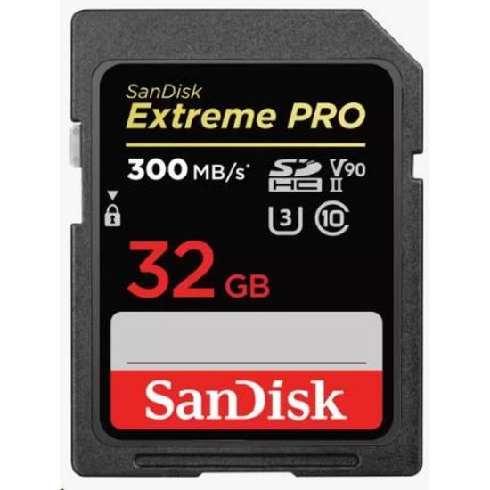 Obrázek SanDisk SDHC karta 32 GB Extreme PRO (300 MB/ s, Class 10, UHS- II U3 V90)