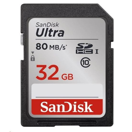 Obrázek SanDisk SDHC karta 32 GB Ultra (90 MB/ s Class 10 UHS- I)