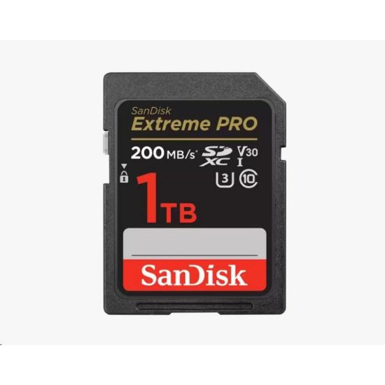 Obrázek SanDisk SDXC karta 1 TB Extreme PRO (200 MB/ s Class 10, UHS- I U3 V30)