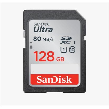 Obrázek SanDisk SDXC karta 128 GB Ultra (100MB/ s Class 10 UHS- I)