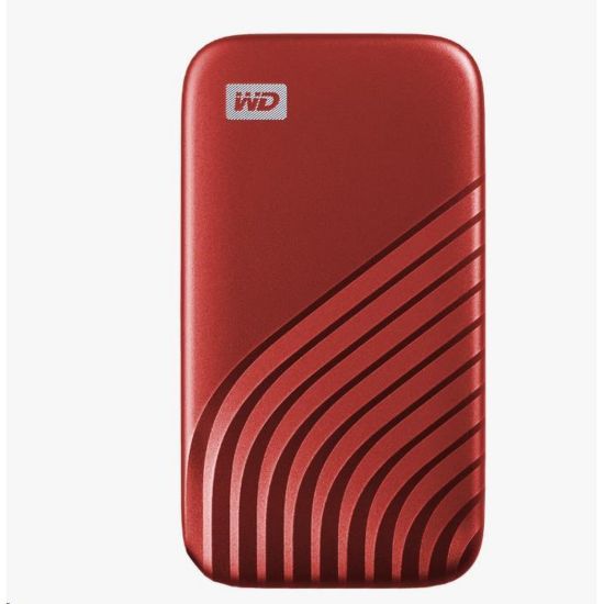 Obrázek SanDisk WD My Passport SSD externí 500 GB , USB- C 3.2 , 1050/ 1000MB/ s R/ W PC & Mac , Red
