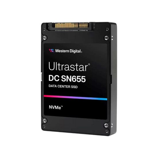 Obrázek WD Enterprise SSD 3.84 TB Ultrastar DC SN655, PCIe Gen4, (R: 6800, W: 2600MB/ s), RI- 1DW/ D BICS5 TCG- Ruby