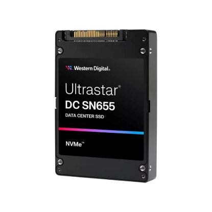 Obrázek WD Enterprise SSD 30.72 TB Ultrastar DC SN655, PCIe Gen4, (R: 6100, W: 3400MB/ s), RI- 1DW/ D BICS5 TCG Ruby