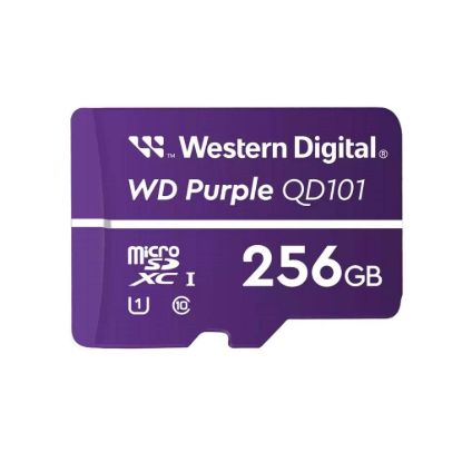 Obrázek WD MicroSDXC karta 256 GB Purple WDD256G1P0C Class 10 (R: 100/ W: 60 MB/ s)