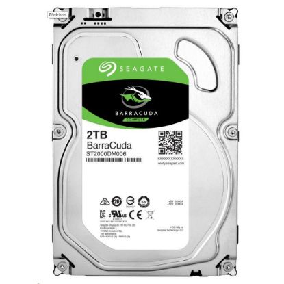 Obrázek SEAGATE HDD 2 TB BARRACUDA, 3.5", SATAIII, 7200 RPM, Cache 256MB