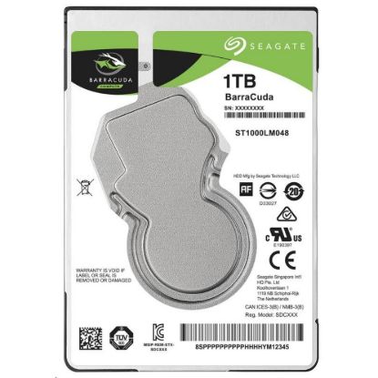 Obrázek SEAGATE HDD 1 TB BARRACUDA, 2.5", SATAIII, 5400 RPM, Cache 128MB, 7mm