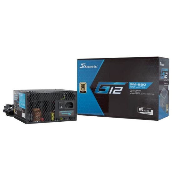 Obrázek SEASONIC zdroj 850 W G12- GM, 80+ Gold, 120mm