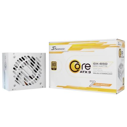 Obrázek SEASONIC zdroj Core GX 650 W White, 120mm, Plně modulární, 80+ Gold, ATX 3.1