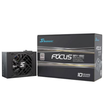 Obrázek SEASONIC zdroj 650 W Focus SPX 650, 92mm, Plně modulární, 80+ Platinum