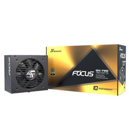 Obrázek SEASONIC zdroj 750 W Focus GX- 750, 80+ GOLD (SSR- 750FX)