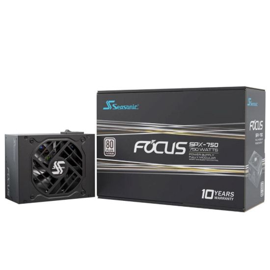 Obrázek SEASONIC zdroj 750 W Focus SPX 750, 92mm, Plně modulární, 80+ Platinum