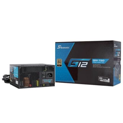 Obrázek SEASONIC zdroj 750 W G12- GM, 80+ Gold, 120mm