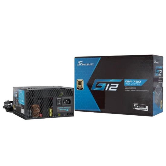 Obrázek SEASONIC zdroj 750 W G12- GM, 80+ Gold, 120mm