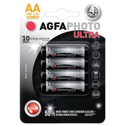 Obrázek AgfaPhoto Ultra alkalická baterie LR06/ AA, 4ks