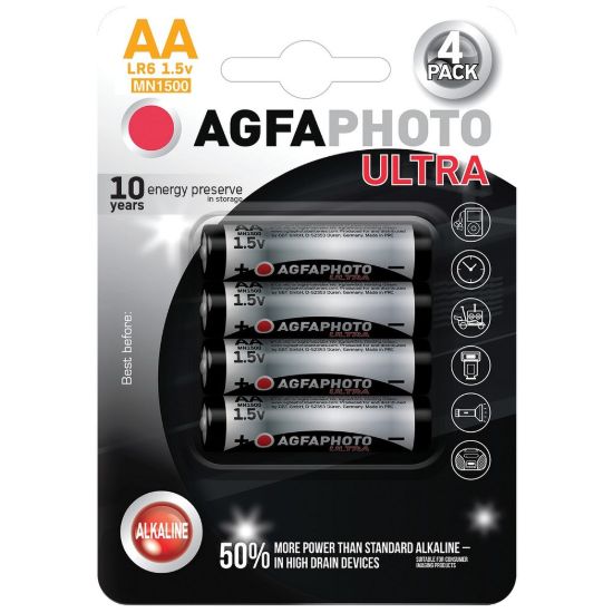 Obrázek AgfaPhoto Ultra alkalická baterie LR06/ AA, 4ks