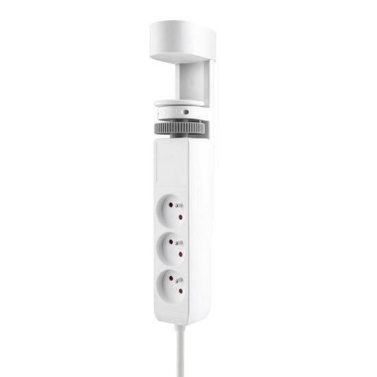 Obrázek Solight 3z + USB A+C přenosné stolní zásuvky, 2m, bílá, USB rychlonabíječka 20 W PD