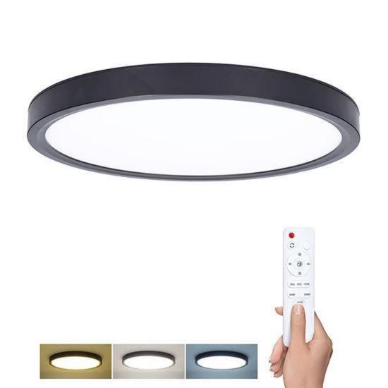 Obrázek Solight LED osvětlení s dálkovým ovladačem Estela Black, 60 W, 4500lm, 50cm, změna chromatičnosti, stmívatelné