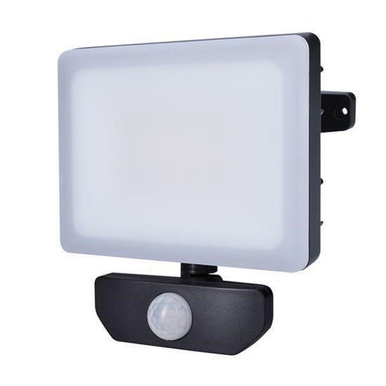 Obrázek Solight LED reflektor Quick se sensorem, 30 W, 2550lm, 4000K, IP44, černý