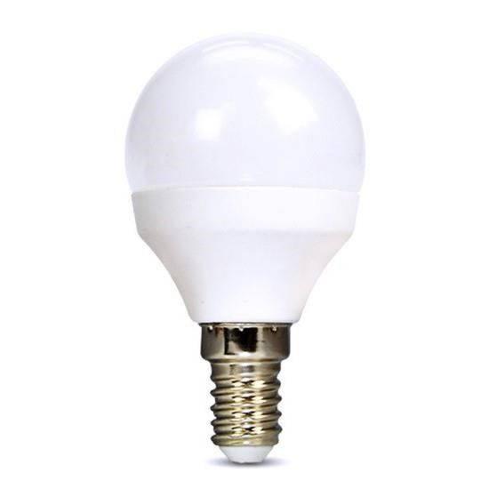 Obrázek Solight LED žárovka, miniglobe, 6 W, E14, 3000K, 510lm, bílé provedení