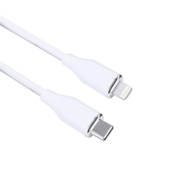 Obrázek Solight USB- C/ Lightning kabel, USB- C konektor - Lightning konektor, silikon, 1m
