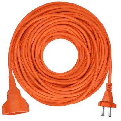 Obrázek Solight 1z pohyblivý přívod - spojka, 30m, 2 x 1, 5mm2, oranžová