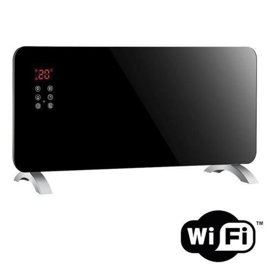 Obrázek Solight horkovzdušný konvektor sklokeramický 2000 W, WiFi, LCD, nastavitelný termostat, časovač