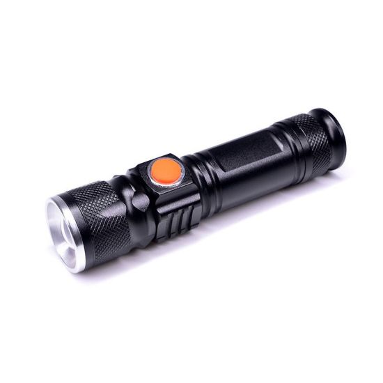 Obrázek Solight LED nabíjecí kapesní svítilna, 200lm, 3 W, zoom, Li- Ion