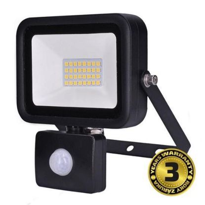 Obrázek Solight LED reflektor PRO se senzorem, 30 W, 2550lm, 5000K, IP44