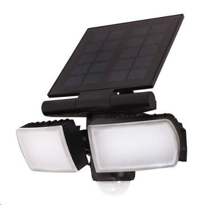 Obrázek Solight LED solární osvětlení se senzorem, 8 W, 600lm, Li- on, černá