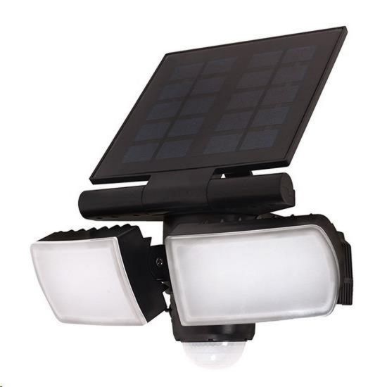 Obrázek Solight LED solární osvětlení se senzorem, 8 W, 600lm, Li- on, černá