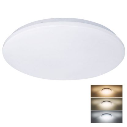 Obrázek Solight LED stropní světlo Plain, 3CCT, 36 W, 2520lm, 3000K, 4000K, 6000K, kulaté, 45cm