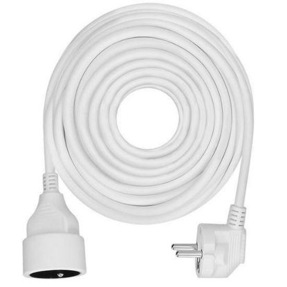 Obrázek Solight prodlužovací přívod - spojka, 1 zásuvka, 10m, 3 x 1, 5mm2, bílá