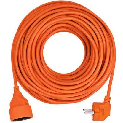 Obrázek Solight prodlužovací přívod - spojka, 1 zásuvka, 30 m, 3 x 1, 5mm2, oranžová