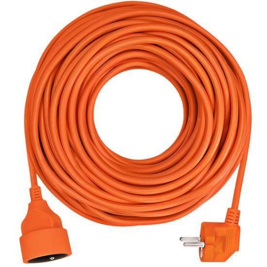 Obrázek Solight prodlužovací přívod - spojka, 1 zásuvka, 30 m, 3 x 1, 5mm2, oranžová
