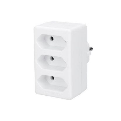 Obrázek Solight rozbočka, 3x 2, 5A, bílá