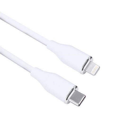 Obrázek Solight USB- C/ Lightning kabel, USB- C konektor - Lightning konektor, silikon, 2m