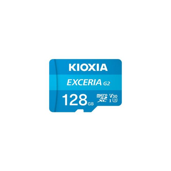 Obrázek KIOXIA microSDXC Karta EXCERIA G2 128 GB, UHS- I U3 V30, s Adaptérem