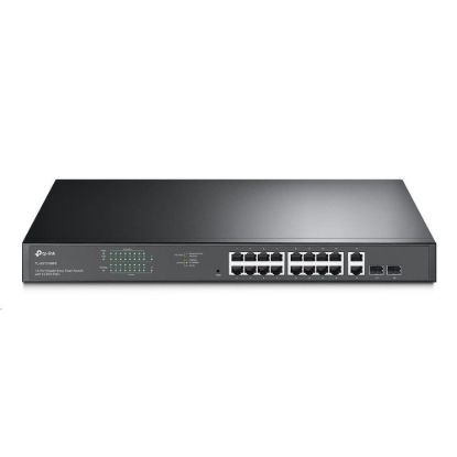 Obrázek TP- Link CCTV Easy Smart switch TL- SG1218MPE (16xGbE, 2xGbE/ 2xSFP combo, 16xPoE+, 250 W)