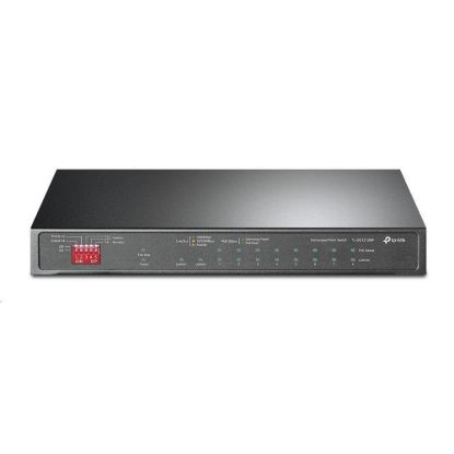 Obrázek TP- Link CCTV switch TL- SG1210MP (8xGbE, 1xGbE uplink, 1xGbE/ SFP combo uplink, 8x PoE+, 123 W, fanless)