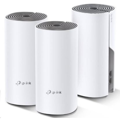 Obrázek TP- Link Deco E4(3- pack) WiFi5 Mesh (AC1200, 2, 4GHz/ 5GHz, 2 x 100Mb/ sLAN/ WAN)