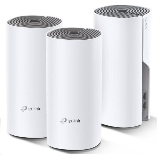 Obrázek TP- Link Deco E4(3- pack) WiFi5 Mesh (AC1200, 2, 4GHz/ 5GHz, 2 x 100Mb/ sLAN/ WAN)