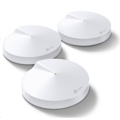 Obrázek TP- Link Deco M5(3- Pack) WiFi5 Mesh (AC1300, 2, 4GHz/ 5GHz, 2xGbELAN/ WAN)