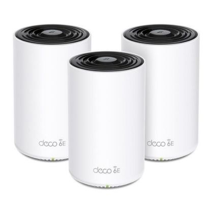 Obrázek TP- Link Deco XE75 Pro(3- pack) WiFi6E Mesh (AXE5400, 2, 4GHz/ 5GHz/ 6GHz, 1 x 2, 5GbELAN/ WAN, 2xGbELAN)