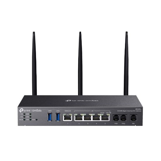 Obrázek TP- Link DR3650V OMADA ADSL/ VDSL gateway (AX3000, 3xRJ11(2xFXS, 1xDSL), 2, 4GHz/ 5GHz, 1xGbELAN/ WAN, 4xGbE, 2xUSB3.0)