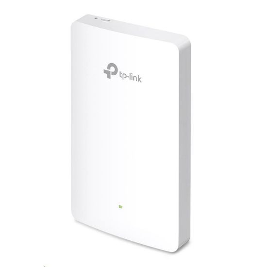 Obrázek TP- Link EAP615- Wall OMADA WiFi6 AP (AX1800, 2, 4GHz/ 5GHz, 4xGbELAN, 1xPoE- in, 1xPoE- out, 13 W)
