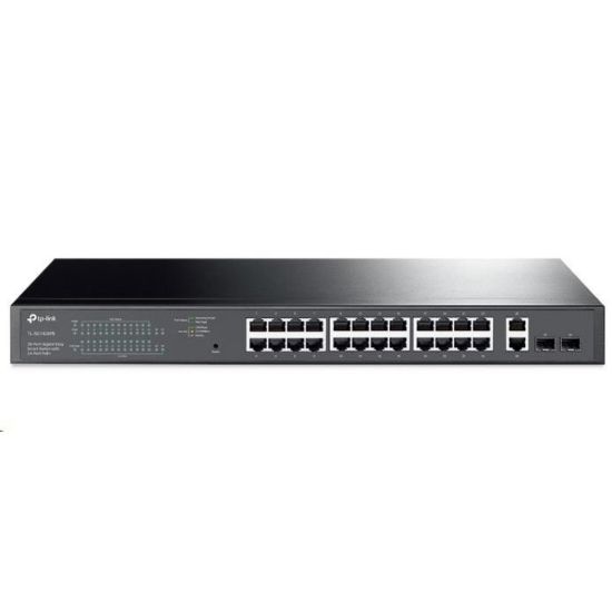 Obrázek TP- Link Easy Smart switch TL- SG1428PE (26xGbE, 2xSFP, 24xPoE+, 250 W)