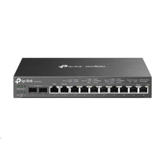 Obrázek TP- Link ER7212PC OMADA 3v1 VPN router (2xSFP WAN/ LAN, 1xGbEWAN, 1xGbELAN/ WAN, 8xGbELAN, 8xPoE+, 110 W, fanless)