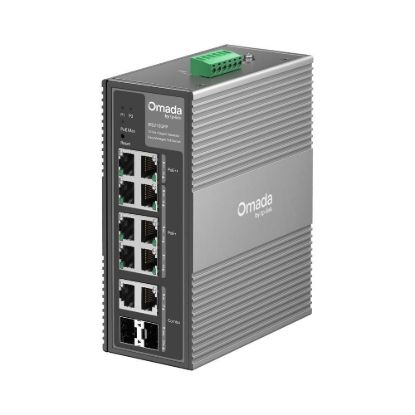 Obrázek TP- Link OMADA průmyslový switch IES210GPP (8xGbE, 2xGbE/ SFPcombo, 6xPoE+, 2xPoE++, 240 W, DIN, IP40, fanless)